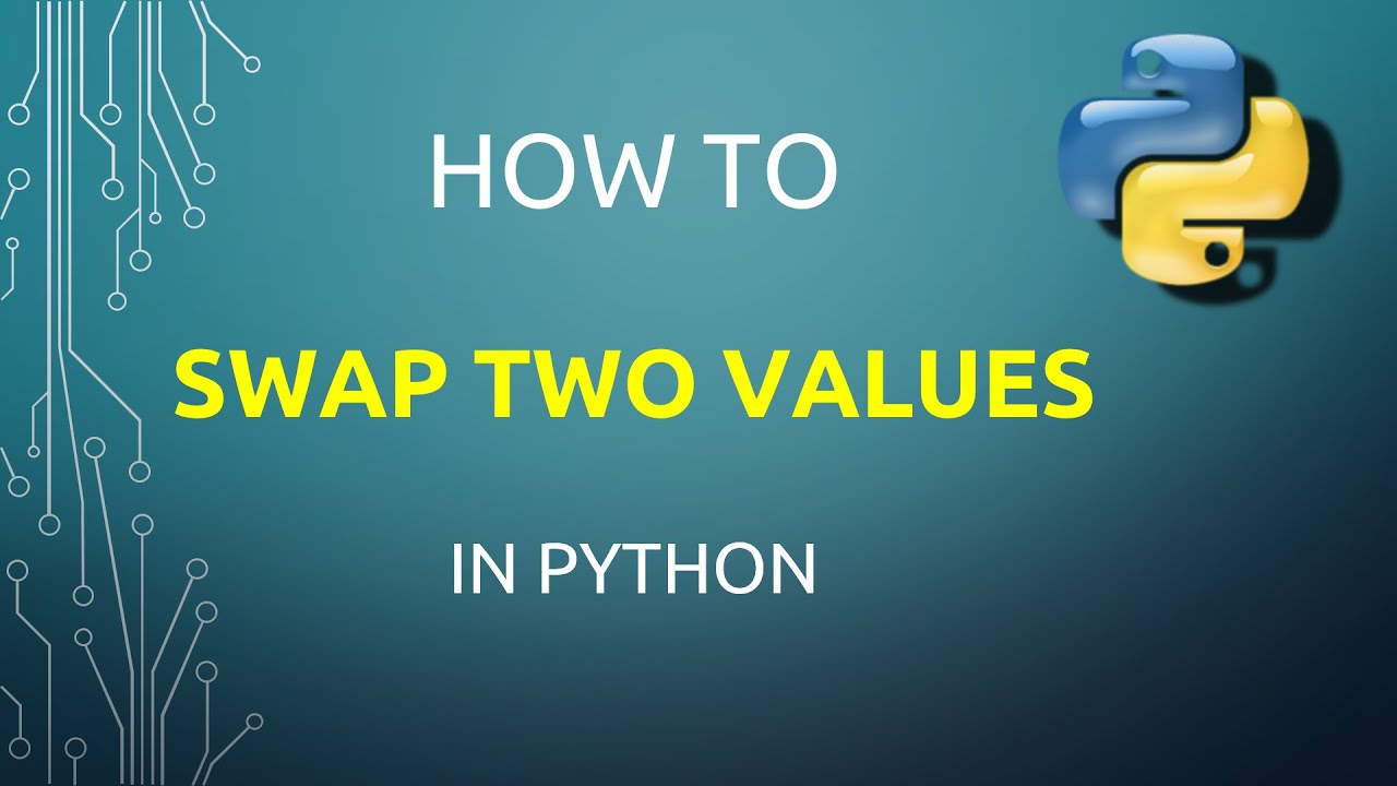 How To Swap Two Values In Python - YouTube