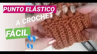 TUTORIAL How to do CROCHET Elastic POINT    - step by STEP - EASY and FAST 🚀