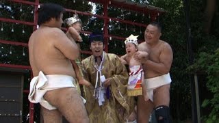 Competición de llantos de bebés, un ritual en Japón