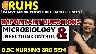 microbiology infection control imp |ruhs bsc nursing 3rd sem |ruhs bsc nursing 2nd sem imp que 2025