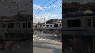 【４K映像】横須賀線　上り電車　Yokosuka Line up train