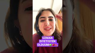 UZMAN DIYETISYEN OLDUM BEN🍓🍊🍐🍎🍏 #diyetisyen  #uzmandiyetisyen #diyetisyenyarensevimli