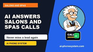 Salons and Spas AI Phone System | Stop Missing Customer Calls