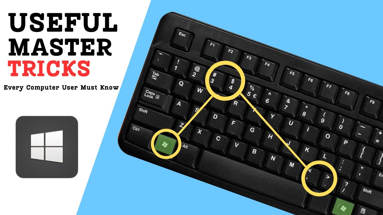🔥Master Keyboard Tricks-10+ Most Useful WIN Key Shortcut Every Computer ...