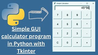 Simple Maths GUI calculator program in Python with Tkinter