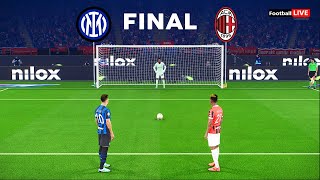 Inter vs AC Milan - Penalty Shootout Supercoppa iItaliana Final | eFootball PES