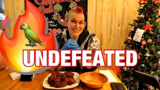 CHARLIE’S FIRE WING CHALLENGE | INSANE SPICE | UNDEFEATED | MOM VS FOOD