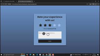Star Rating Box Using HTML, CSS and JavaScript with Source Code