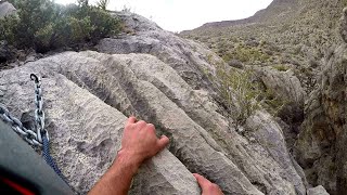 This HIDDEN, Hard to Reach Climbing Spot near Vegas (POV Immersive Climbing, Subtitle Commentary)