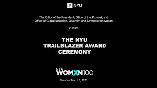 The NYU Trailblazer Award Ceremony honoring Dr. Johnnetta B. Cole