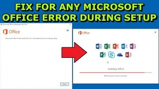 Microsoft Office 2016 2013 2010 2007 Error During Setup Installation (Fix)