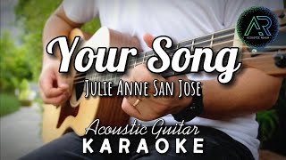 Your Song by Julie Anne San Jose (Lyrics) | Acoustic Guitar Karaoke | TZ Audio Stellar X3 |