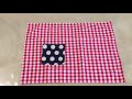 簡単！リバーシブルランチョンマットとコースターの作り方 easy sewing how to make reversible place mat and coasters