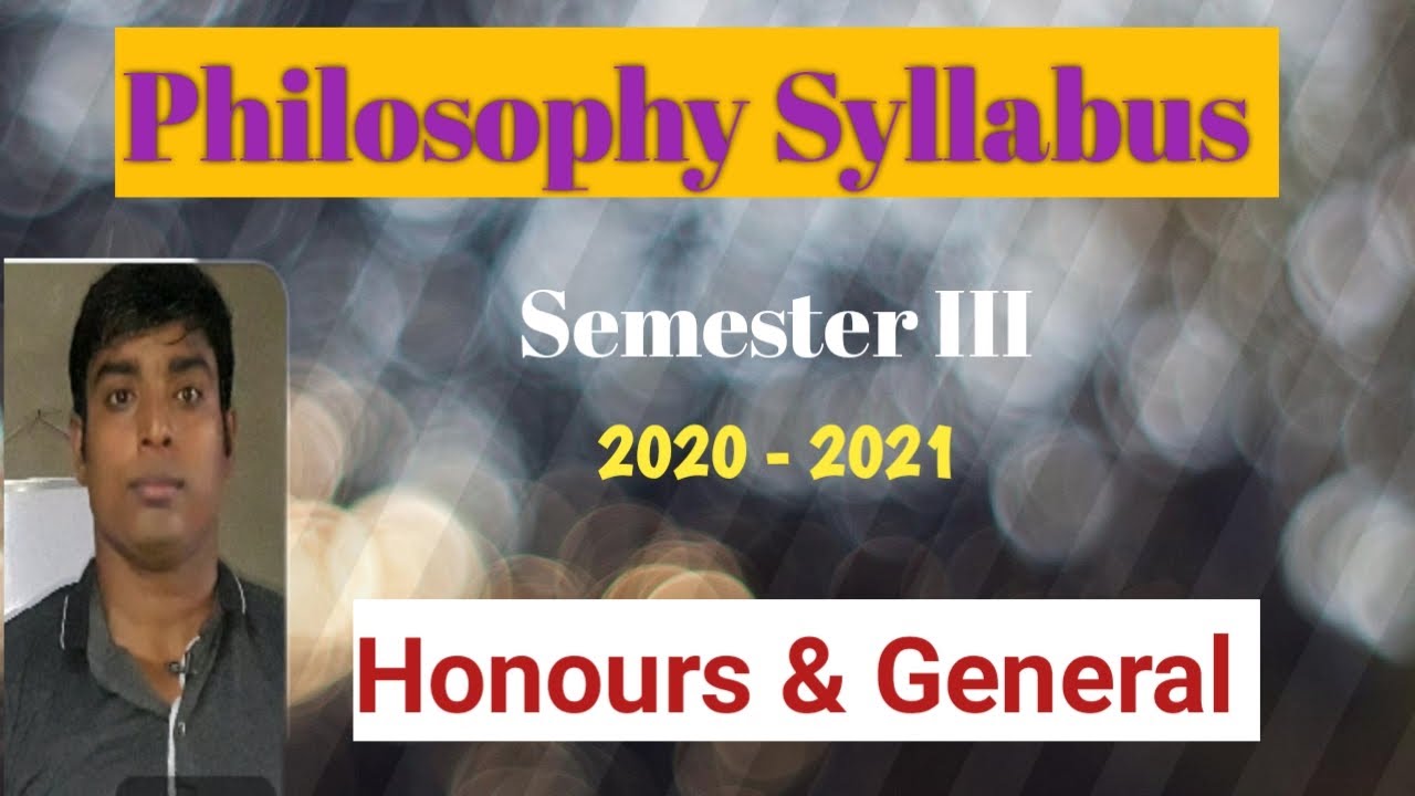 B.A. Philosophy Syllabus. Sem III. Honours And General. - YouTube