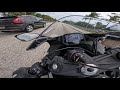 2024 ninja zx6r exhaust sound + windy highway run