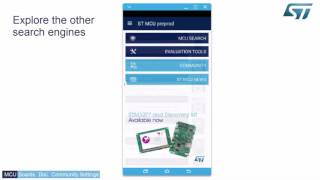 How to use our ST MCU Finder