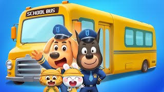 School Bus Rules | Safety Tips | Kids Cartoons | Sheriff Labrador