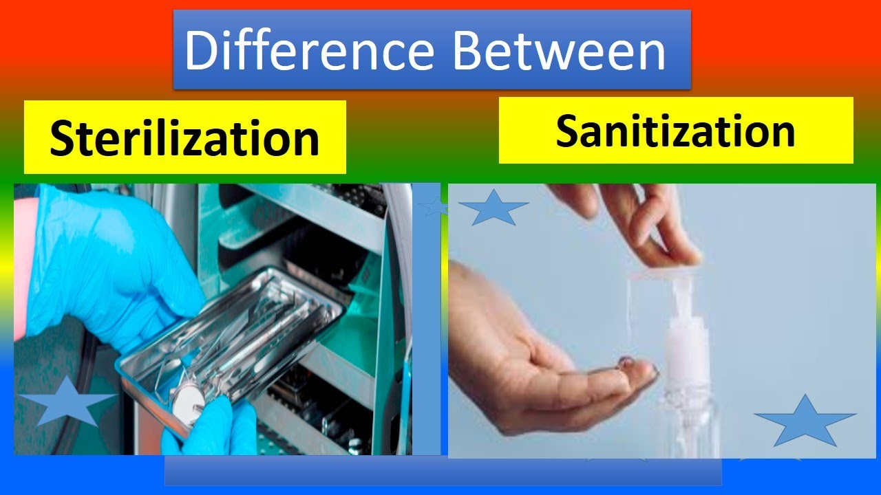 Difference Between STERILIZATION And SANITIZATION - YouTube