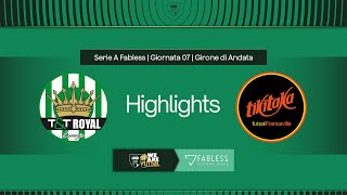 T\u0026T Royal Lamezia-TikiTaka Francavilla 3-6 | 7ª giornata | Serie A Fabless 2024/2025 | Highlights