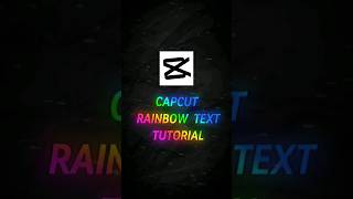 l Capcut Rainbow Text tutorial l #dkeditz #capcut #youtubeshorts #capcuttutorial