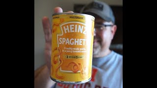 An American tries British Heinz Spaghetti in a can for the first time. Heinz Spaghetti taste test!