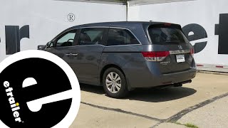 etrailer.com Trailer Hitch Installation - 2016 Honda Odyssey