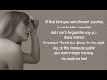 Taylor Swift - thanK you aIMee lyrics