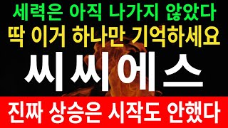 [주식]씨씨에스 - 세력은 아직 나가지 않았다! 딱 이거 하나만 기억하세요