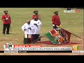 25 mechanised infantry battalion troop their colours during 60th jamhuri day fete at uhuru gardens