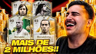 GASTEI MAIS DE 2 MILHÕES DE COINS E FIZ VÁRIOS ICONS EM BUSCA DA BÊNÇÃO NOS PACKS DO FC 25!!