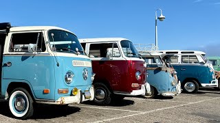 2024 Wharf Invasion-Over 100 Volkswagens gathered at the Santa Cruz beach.