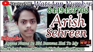 Arish Aur Sehreen ke Name wale Love status WhatsApp Status love❤🎶❤🎶❤🎶 Song