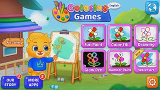 COLORING GAMES COLORING BOOK PAINTING GLOW DRAW VIDEO 2