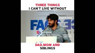 Three things I can't live without#dad,mom, siblings#tamil#whatsup#status