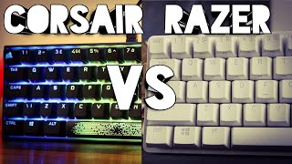 Razer Huntsman Mini vs Corsair K65 RGB Mini comparison
