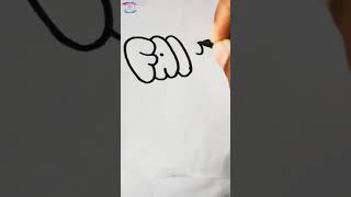 #shorts /HOW TO Write "Faith" IN BUBBLE LETTERS