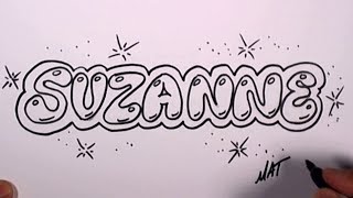 Graffiti Writing Suzanne Name Design #48 in 50 Names Promotion | MAT