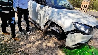 Maruti Suzuki Vitara Brezza Crashed💥 | Live Accident!!😱 | Destroyed in seconds...😨