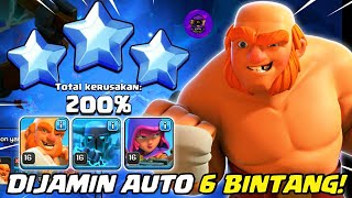 AUTO 6 BINTANG!! BOXER GIANT + POWER PEKKA + SNEAKY ARCHER - STRATEGI BH 9 | COC INDONESIA