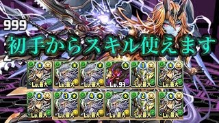 パズドラ　マルチ　マシンヘラ！劉備ディオス！初手からスキル発動できます！　周回　pazzle\u0026dragons