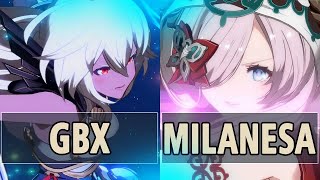 GBVSR:🔥GBX (Zooey) Vs milanesa (Narmaya B.Butterfly)🔥| High Level Gameplay.