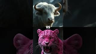 Animal Versus (Who Win)#pinkpanter #trex #lion #elephant #armadillo #buffalo #ia #animals #art