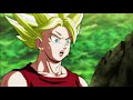 db super goku becomes super saiyan 3 against kale and caulifla eng sub