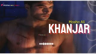 Khanjar ( LYRICS ) - Masha Ali | Banti Himmatpuri | Daljit, Mintu | Panjabi Sad Song 2020