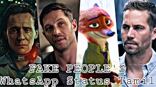🥀FAKE PEOPLE'S💔 | WhatsApp Status Tamil😪| தேவை இல்லனா தூகிபோட்டுடுவாக 😓|HOPEFULL__BEATS