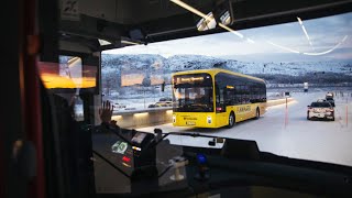 Kirkenes Norway, Bus Route 11 Bjørnevatn - Kirkenes - Bjørnevatn