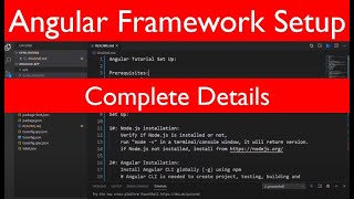 Angular Framework Setup | Angular 9 Tutorial