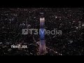 tokyo aerial night illuminated tokyo skytree／東京の夜景（空撮）　東京スカイツリー