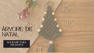 Tutorial Árvore de Natal Macramê | Passo a passo Macramê