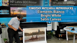 TIMOTHY MITCHELL INTRODUCES Elements Bianco Bright White Satin Canvas